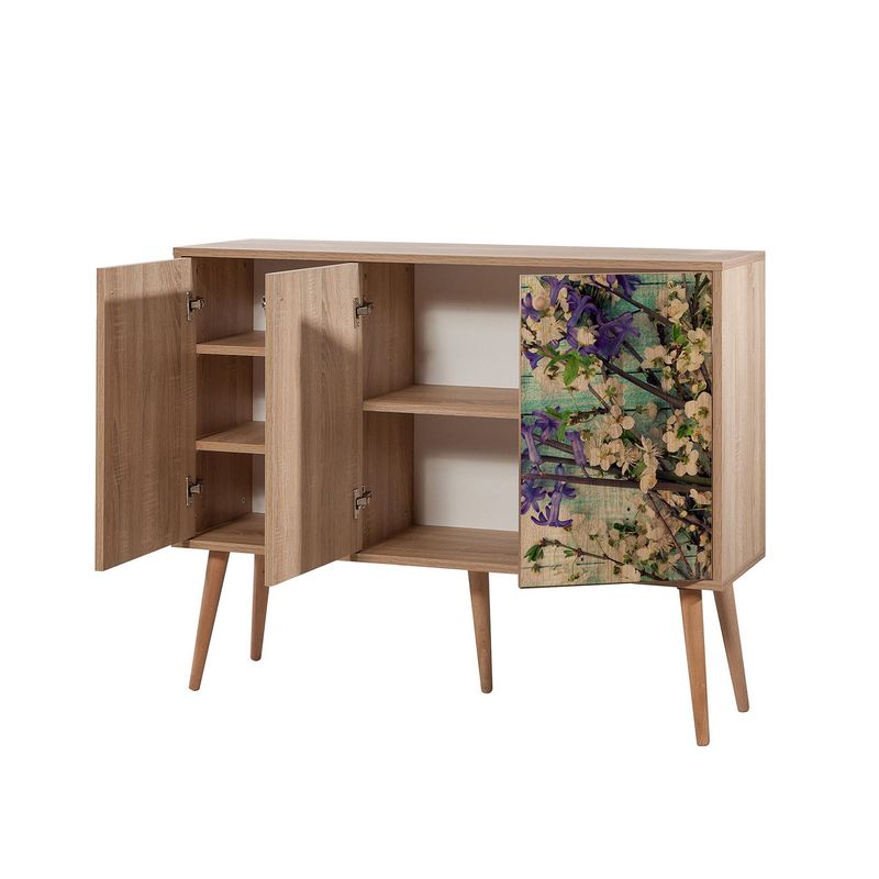Casa si Gradina - Mobilier - Comode si corpuri - Console - Consola, Hanah Home, pal melaminat, stejar sonoma, 120x36x90 cm, 863SPH3939 - Infinity.ro
