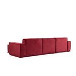 Casa si Gradina - Mobilier - Canapele si coltare - Coltare - Coltar, Hanah Home, lemn fag si panouri aglomerate, burgundy, 300x170x100 cm - Infinity.ro