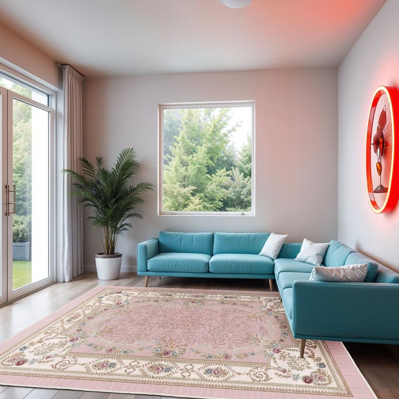 Casa si Gradina - Textile si covoare - Covoare - Covoare casa - Covor pentru hol, Conceptum Hypnose, multicolor, 100x150 cm, 100% poliester, antiderapant, 369HFT1214 - Infinity.ro