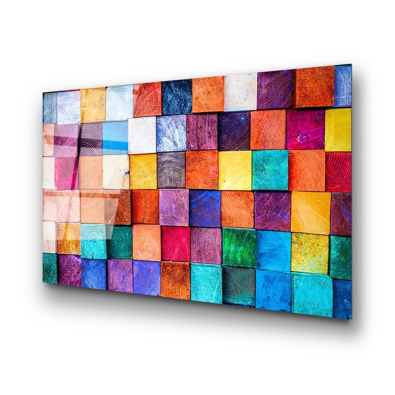 Casa si Gradina - Decoratiuni - Tablouri - Tablou decorativ din sticla temperata, Wallxpert, multicolor, 70x100 cm, 123BZM1289 - Infinity.ro