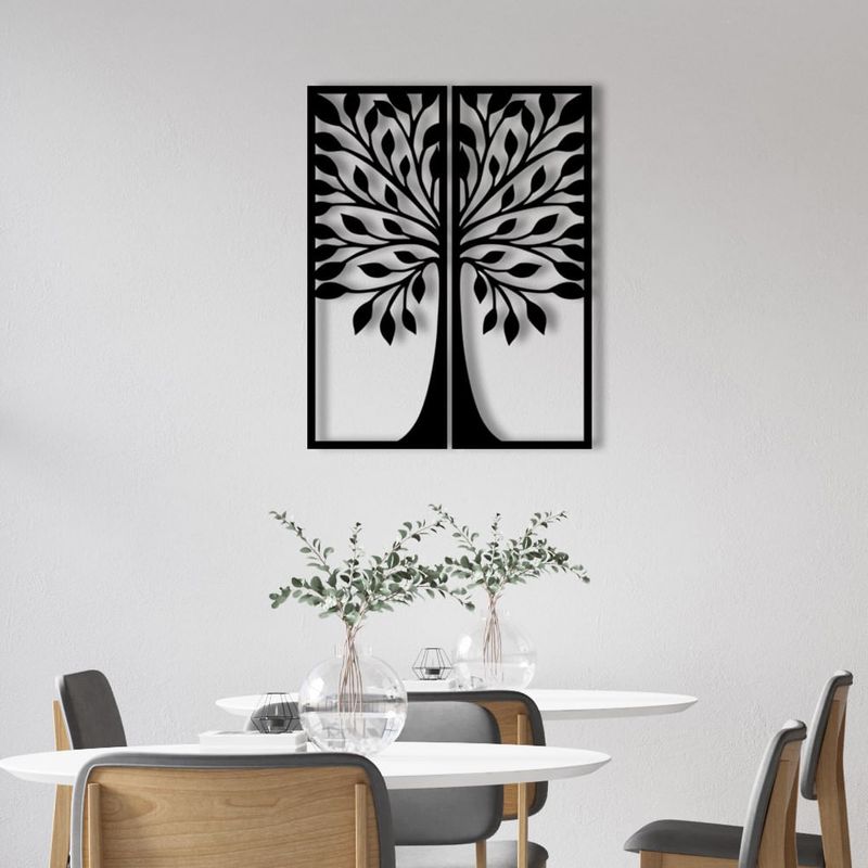 Casa si Gradina - Decoratiuni - Decoratiuni perete - Accesoriu decorativ de perete, Wallxpert, metal, negru, 51x65 cm - Infinity.ro