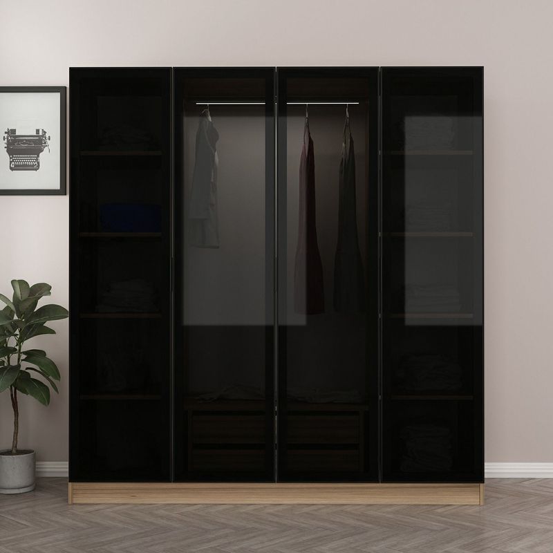 Casa si Gradina - Mobilier - Dulapuri si sifoniere - Sifoniere - Sifonier, Hanah Home, pal melaminat, fumuriu, 180x52x210 cm, 506MNR2489 - Infinity.ro