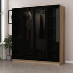 Casa si Gradina - Mobilier - Dulapuri si sifoniere - Sifoniere - Sifonier, Hanah Home, pal melaminat, fumuriu, 180x52x210 cm, 506MNR2489 - Infinity.ro