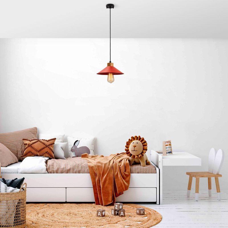 Casa si Gradina - Corpuri si surse de iluminat - Lustre si pendule - Candelabru, Opviq, metal, rosu, 114x24 cm - Infinity.ro