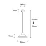 Casa si Gradina - Corpuri si surse de iluminat - Lustre si pendule - Candelabru, Opviq, metal, rosu, 114x24 cm - Infinity.ro