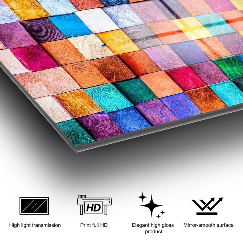 Casa si Gradina - Decoratiuni - Tablouri - Tablou decorativ din sticla temperata, Wallxpert, multicolor, 70x100 cm, 123BZM1289 - Infinity.ro