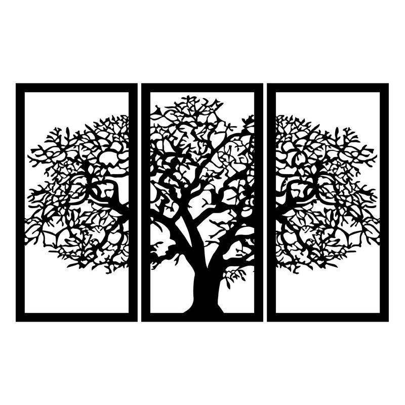 Casa si Gradina - Decoratiuni - Decoratiuni perete - Accesoriu decorativ de perete, Wallxpert, metal, negru, 103x66 cm - Infinity.ro