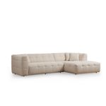 Casa si Gradina - Mobilier - Canapele si coltare - Coltare - Coltar, Hanah Home, lemn fag si pal, bej, 300x150x100 cm - Infinity.ro