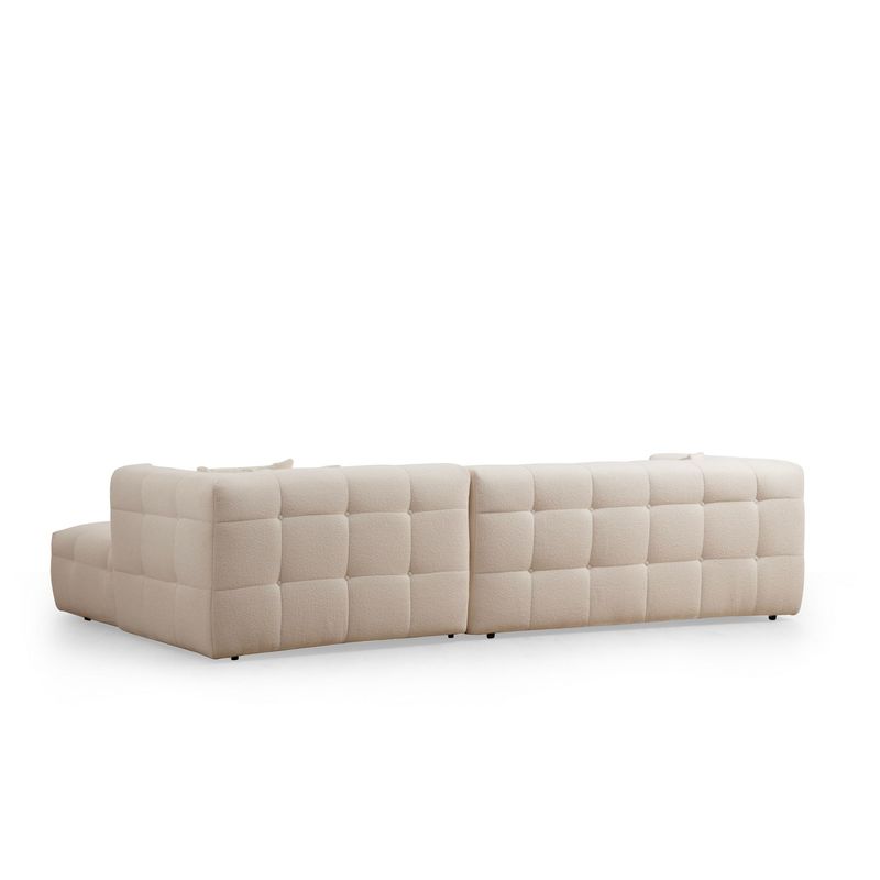 Casa si Gradina - Mobilier - Canapele si coltare - Coltare - Coltar, Hanah Home, lemn fag si pal, bej, 300x150x100 cm - Infinity.ro