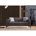 Casa si Gradina - Mobilier - Canapele si coltare - Canapele - Canapea 2 locuri, Atelier Del Sofa, lemn fag si pal, gri inchis, 170x85x77 cm - Infinity.ro