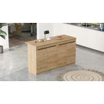 Casa si Gradina - Mobilier - Mese si birouri - Mese bucatarie si dining - Masa bucatarie, Hanah Home, pal melaminat, stejar, 160x60x90 cm - Infinity.ro