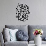 Casa si Gradina - Decoratiuni - Decoratiuni perete - Accesoriu decorativ de perete, Wallxpert, metal, negru, 44x57 cm - Infinity.ro