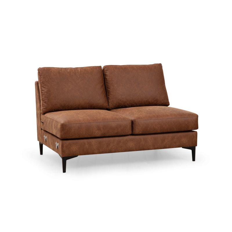 Casa si Gradina - Mobilier - Canapele si coltare - Coltare - Coltar, Hanah Home, lemn fag si pal, camel, 314x200x155 cm, material 100% poliester - Infinity.ro