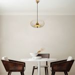 Casa si Gradina - Corpuri si surse de iluminat - Lustre si pendule - Candelabru, Opviq, metal, auriu, 36x36x111 cm - Infinity.ro