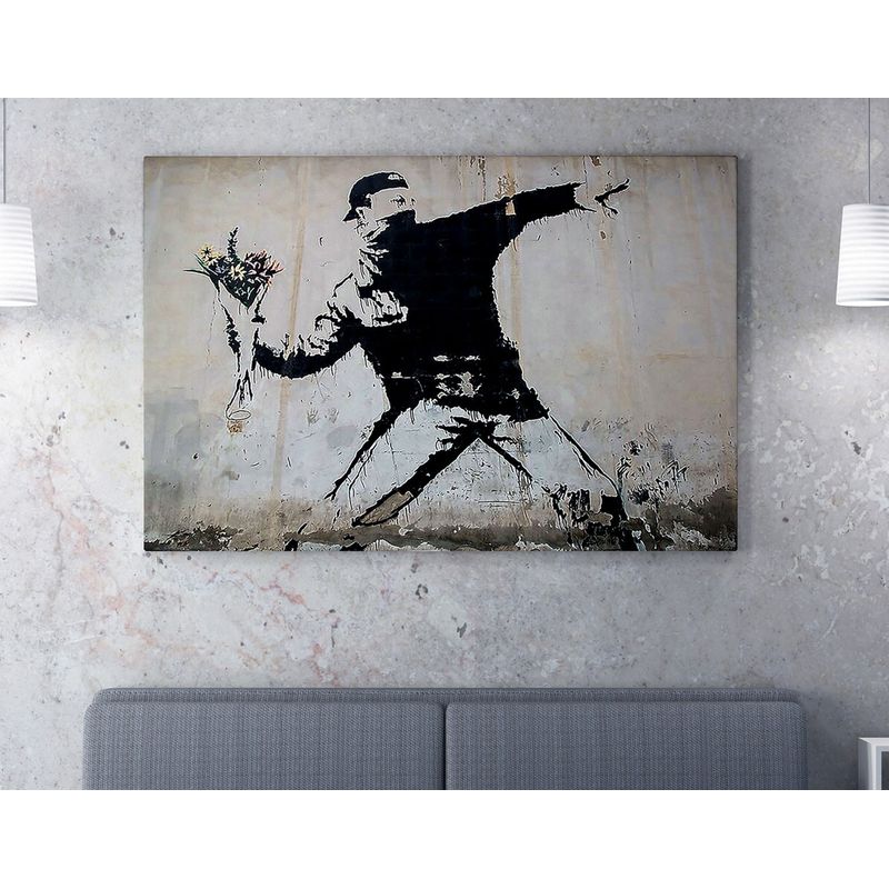 Casa si Gradina - Decoratiuni - Tablouri - Tablou canvas decorativ, Wallxpert, multicolor, 70x100 cm, bumbac si poliester, rama lemn, 966BRS1136 - Infinity.ro