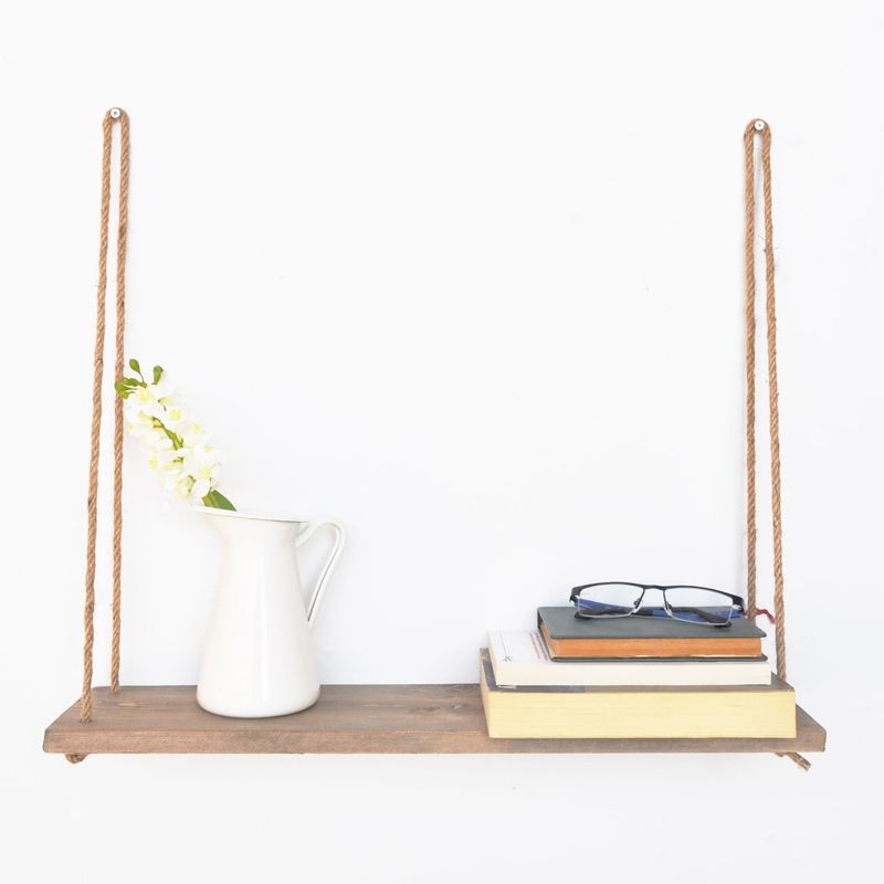 Casa si Gradina - Mobilier - Biblioteci si rafturi - Etajere - Etajera de perete, Hanah Home, lemn de molid, nuc, 60x13x1.6 cm, 792EVL1750 - Infinity.ro