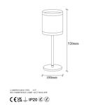 Casa si Gradina - Corpuri si surse de iluminat - Veioze si lampi - Veioze - Veioza, Opviq, metal, vintage, 18x18x52 cm, 942FLG1362 - Infinity.ro