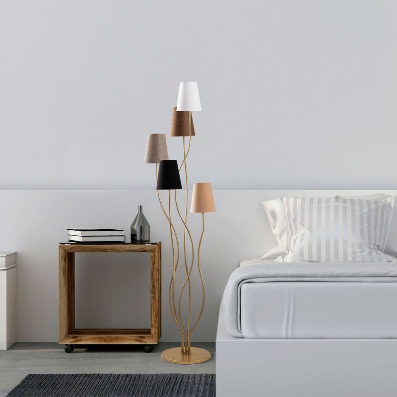 Casa si Gradina - Corpuri si surse de iluminat - Veioze si lampi - Lampadare - Lampadar, Opviq, metal, multicolor, 44x44x160 cm, 942FLG1542 - Infinity.ro
