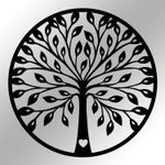 Casa si Gradina - Decoratiuni - Decoratiuni perete - Accesoriu decorativ de perete, Wallxpert, metal, negru, 58x58 cm - Infinity.ro