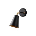 Casa si Gradina - Corpuri si surse de iluminat - Plafoniere, aplice si spoturi - Aplica de perete, Opviq, metal, negru auriu, 10x26x21 cm - Infinity.ro