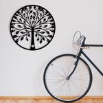 Casa si Gradina - Decoratiuni - Decoratiuni perete - Accesoriu decorativ de perete, Wallxpert, metal, negru, 58x58 cm - Infinity.ro