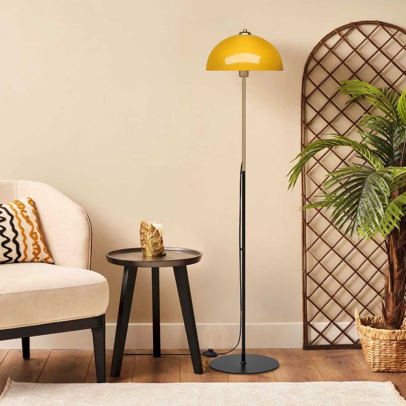 Casa si Gradina - Corpuri si surse de iluminat - Veioze si lampi - Lampadare - Lampadar, Opviq, metal, galben, 147 cm - Infinity.ro