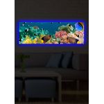 Casa si Gradina - Decoratiuni - Tablouri - Tablou canvas cu led, Wallxpert, panza piele de caprioara, multicolor, 30x90 cm, 239SHN1263 - Infinity.ro