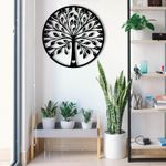 Casa si Gradina - Decoratiuni - Decoratiuni perete - Accesoriu decorativ de perete, Wallxpert, metal, negru, 58x58 cm - Infinity.ro