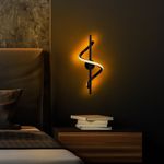 Casa si Gradina - Corpuri si surse de iluminat - Plafoniere, aplice si spoturi - Aplica, Opviq, metal, negru, 16x25x41 cm, led 11w 3000k - Infinity.ro