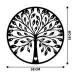 Casa si Gradina - Decoratiuni - Decoratiuni perete - Accesoriu decorativ de perete, Wallxpert, metal, negru, 58x58 cm - Infinity.ro