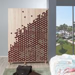 Casa si Gradina - Mobilier - Dulapuri si sifoniere - Sifoniere - Sifonier, Hanah Home, pal melaminat, stejar sonoma, 135x52x192 cm, 863SPH4210 - Infinity.ro