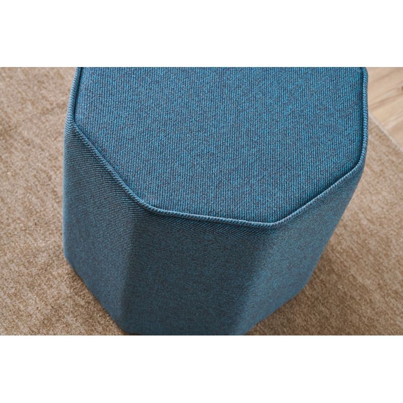 Casa si Gradina - Mobilier - Scaune si fotolii - Tabureti - Taburet, Atelier Del Sofa, bumbac si poliester, albastru, 40x40 cm, 825BLC5162 - Infinity.ro
