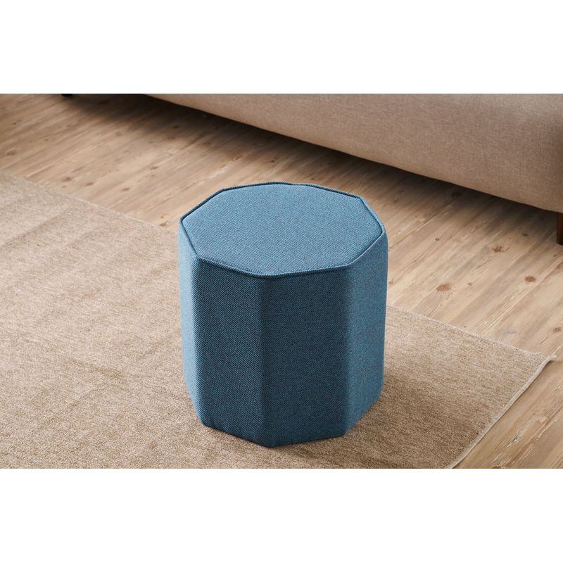 Casa si Gradina - Mobilier - Scaune si fotolii - Tabureti - Taburet, Atelier Del Sofa, bumbac si poliester, albastru, 40x40 cm, 825BLC5162 - Infinity.ro