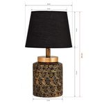 Casa si Gradina - Corpuri si surse de iluminat - Veioze si lampi - Veioze - Veioza, Opviq, metal, negru auriu, 13x36 cm - Infinity.ro