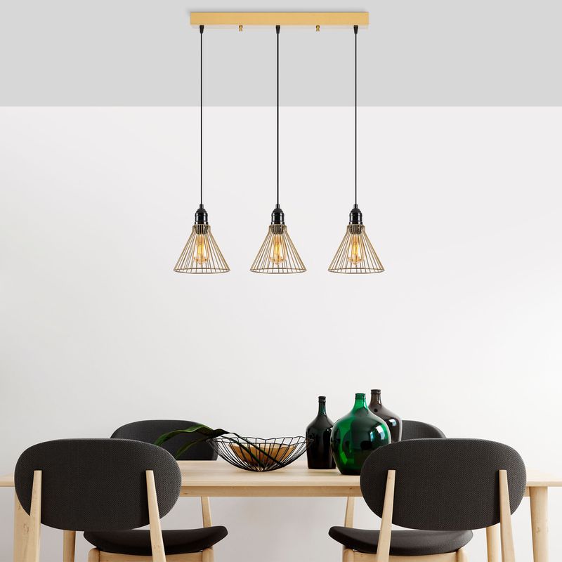 Casa si Gradina - Corpuri si surse de iluminat - Lustre si pendule - Candelabru, Opviq, metal, auriu lucios, 72x20x124 cm - Infinity.ro
