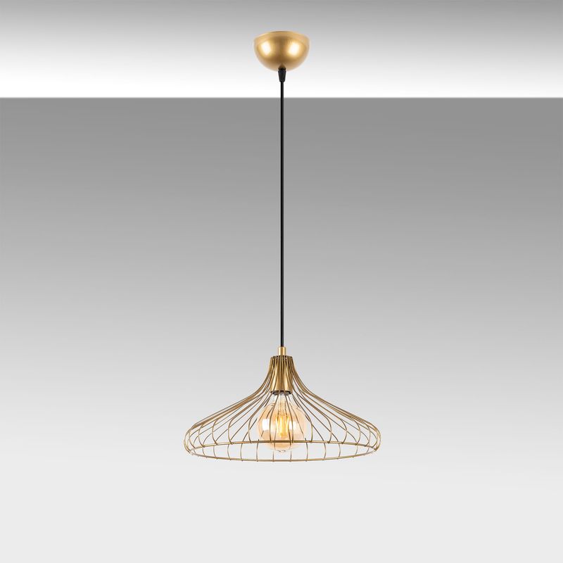 Casa si Gradina - Corpuri si surse de iluminat - Lustre si pendule - Candelabru, Opviq, metal, auriu lucios, 36x36x120 cm - Infinity.ro