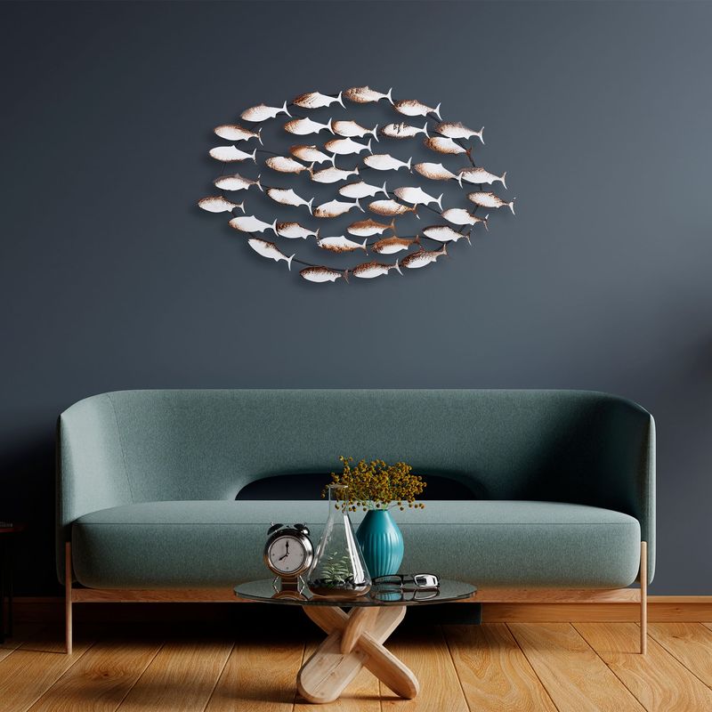 Casa si Gradina - Decoratiuni - Decoratiuni perete - Accesoriu decorativ de perete, Wallxpert, metal, multicolor, 94x58x5 cm - Infinity.ro
