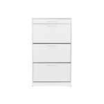 Casa si Gradina - Mobilier - Dulapuri si sifoniere - Dulapuri pantofi - Dulap pantofi, Hanah Home, pal melaminat, alb diamant, 75x29x128 cm - Infinity.ro