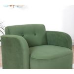 Casa si Gradina - Mobilier - Mobilier copii - Mobilier camera copiilor - Fotoliu cu aripi pentru copii, Atelier Del Sofa, bumbac, verde, 51x47x35 cm - Infinity.ro