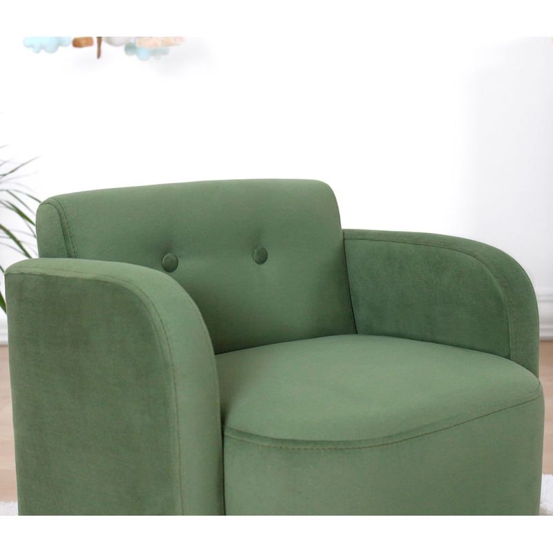 Casa si Gradina - Mobilier - Mobilier copii - Mobilier camera copiilor - Fotoliu cu aripi pentru copii, Atelier Del Sofa, bumbac, verde, 51x47x35 cm - Infinity.ro