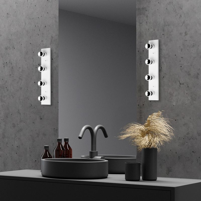 Casa si Gradina - Corpuri si surse de iluminat - Plafoniere, aplice si spoturi - Aplica de perete, Opviq, metal, alb, 10x10x60 cm - Infinity.ro