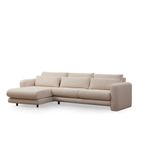 Casa si Gradina - Mobilier - Canapele si coltare - Coltare - Coltar, Hanah Home, lemn de fag, crem, 290x165x97 cm - Infinity.ro