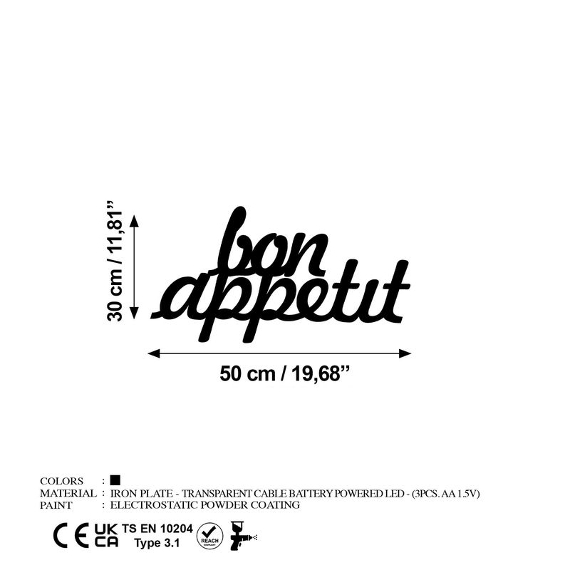 Casa si Gradina - Decoratiuni - Decoratiuni perete - Accesoriu decorativ de perete, Wallxpert, metal, negru, 30x50 cm, 891TNL3759 - Infinity.ro