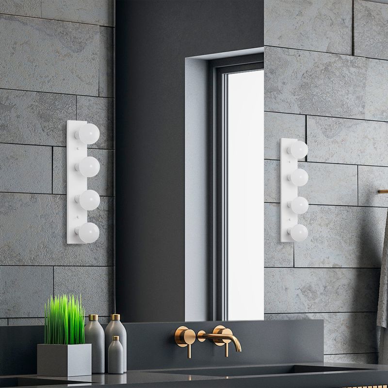 Casa si Gradina - Corpuri si surse de iluminat - Plafoniere, aplice si spoturi - Aplica de perete, Opviq, metal, alb, 10x10x60 cm - Infinity.ro