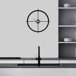 Casa si Gradina - Decoratiuni - Ceasuri - Ceas de perete decorativ, Wallxpert, metal, negru, 49x49 cm, 891TNL2447 - Infinity.ro