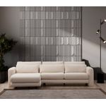 Casa si Gradina - Mobilier - Canapele si coltare - Coltare - Coltar, Hanah Home, lemn de fag, crem, 290x165x97 cm - Infinity.ro