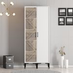 Casa si Gradina - Mobilier - Dulapuri si sifoniere - Dulapuri - Dulap, Hanah Home, pal melaminat, alb, 80x47.5x201.4 cm, 845HCT5428 - Infinity.ro