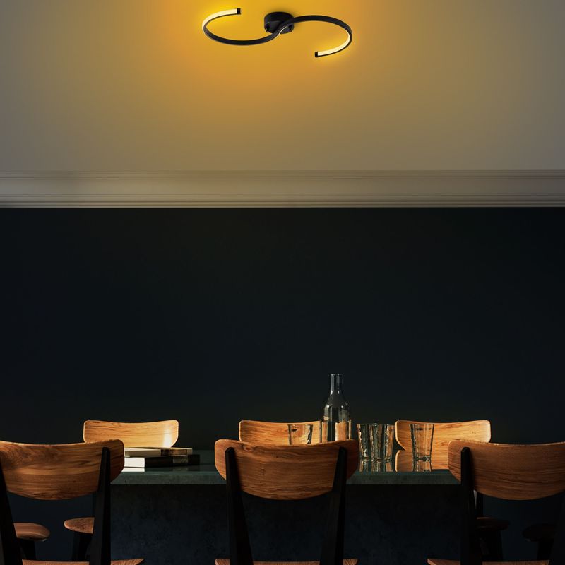 Casa si Gradina - Corpuri si surse de iluminat - Lustre si pendule - Candelabru, Opviq, metal, negru, 25x5x51 cm, led 16w - Infinity.ro