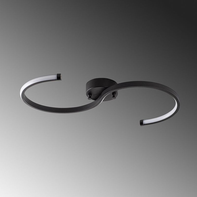 Casa si Gradina - Corpuri si surse de iluminat - Lustre si pendule - Candelabru, Opviq, metal, negru, 25x5x51 cm, led 16w - Infinity.ro