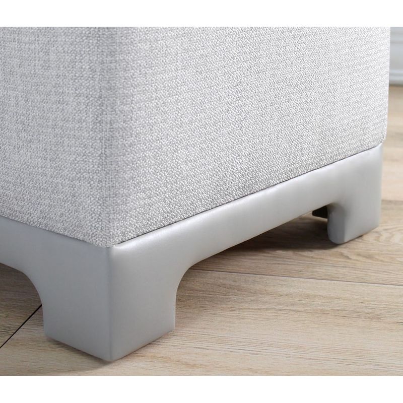 Casa si Gradina - Mobilier - Scaune si fotolii - Tabureti - Taburet, Atelier Del Sofa, bumbac si in, gri, 50x50x47 cm - Infinity.ro